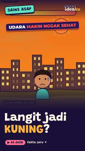 Thumbnail Shorts langit kuning saat ada asap